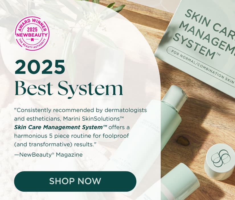 Marini SkinSolutions Skin Care Management System, an award-winning regimen