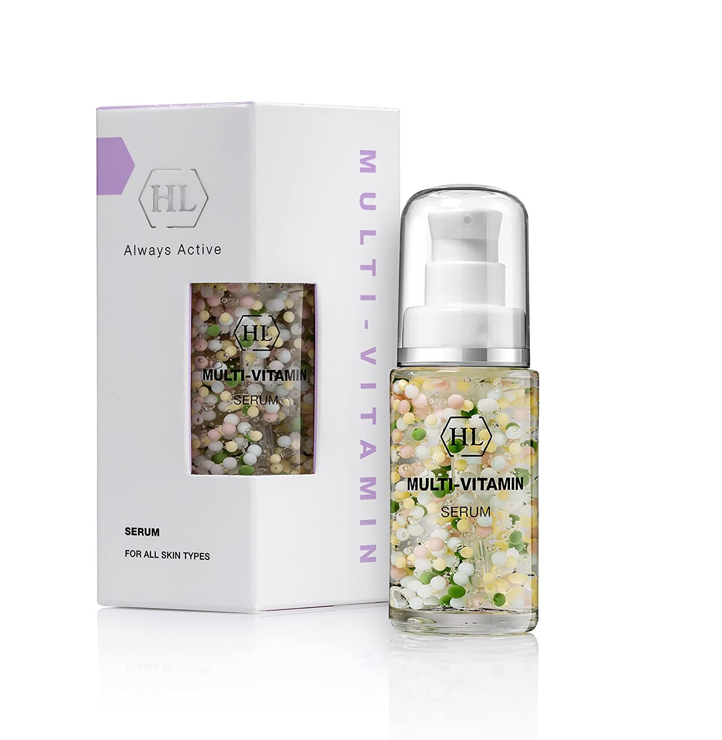 HL Holy Land Cosmetics Multivitamin Serum with Encapsulated Vitamins A, C, E, F, 1 fl.oz